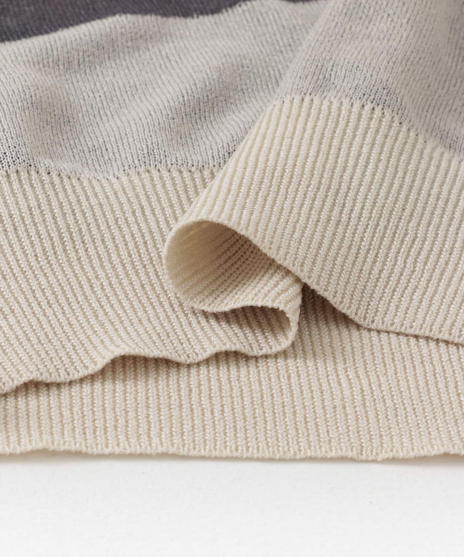 ニュアンスジャガードシアーセーター YELLOW one