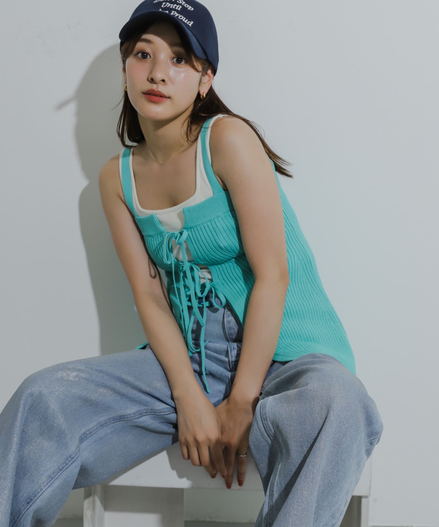 身長：155cm サイズ：one