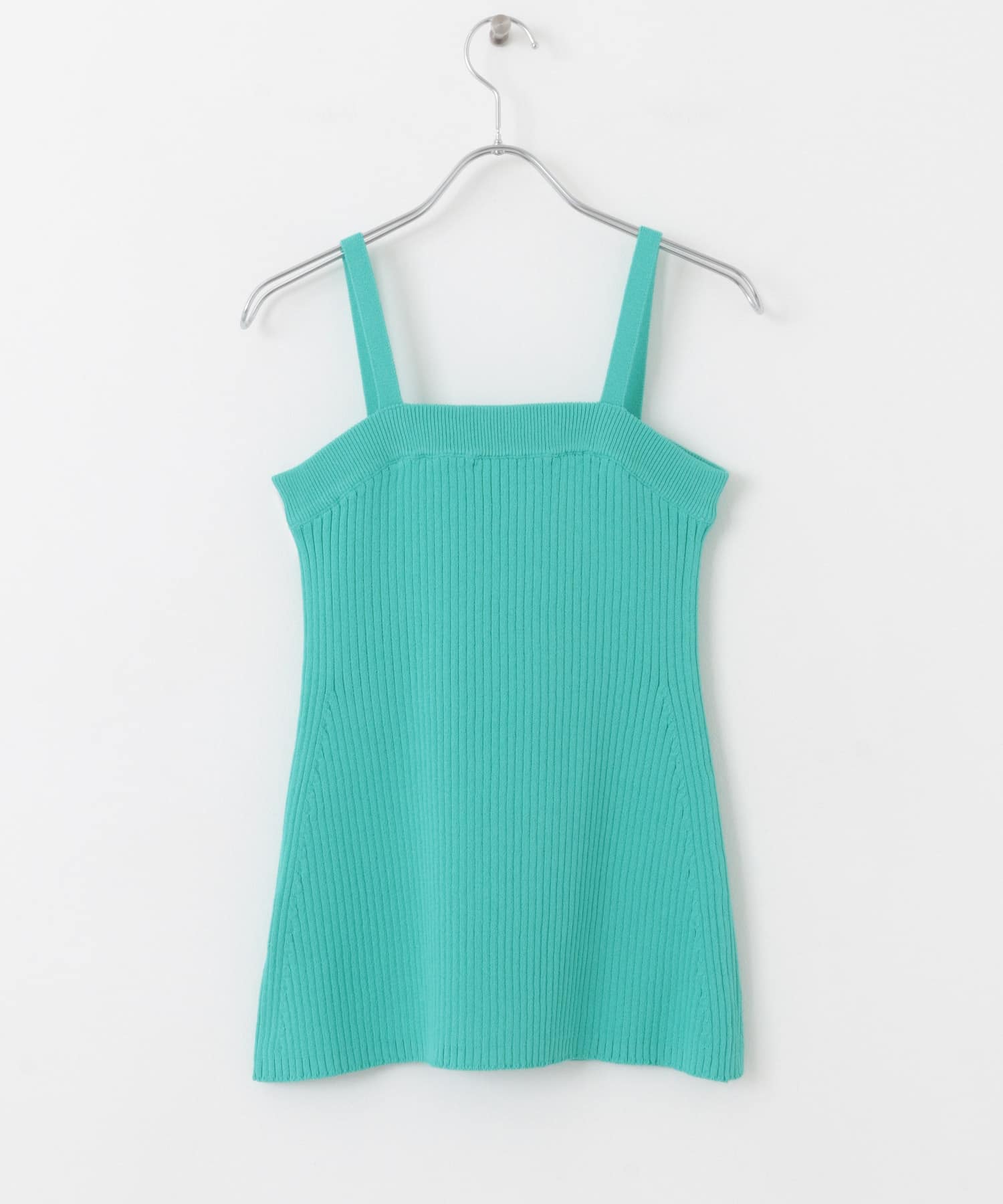 フロントリボンニットキャミソール GREEN one