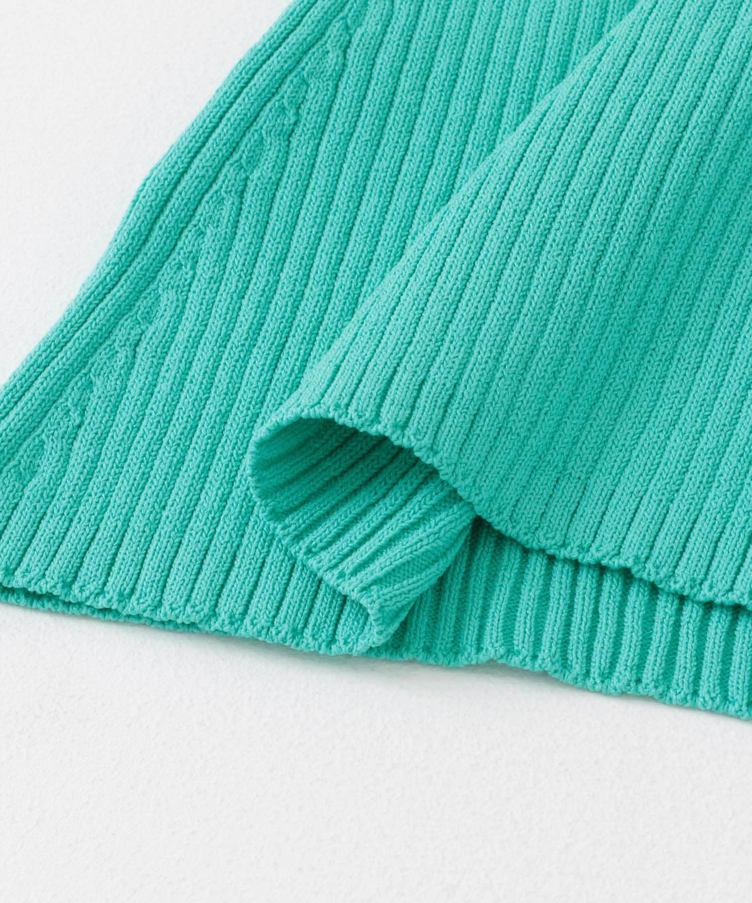 フロントリボンニットキャミソール GREEN one