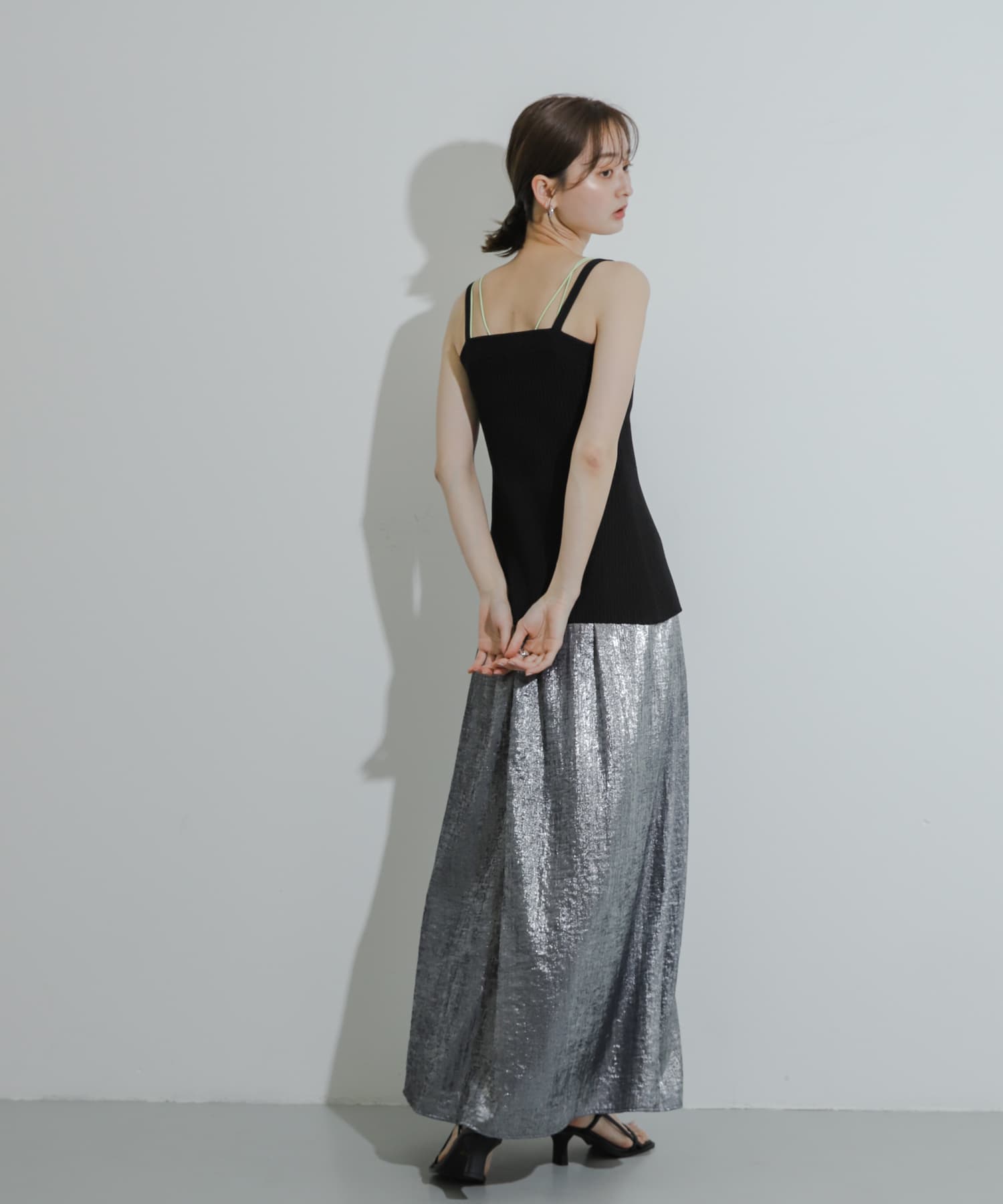 フロントリボンニットキャミソール(one GREEN): トップス｜URBAN