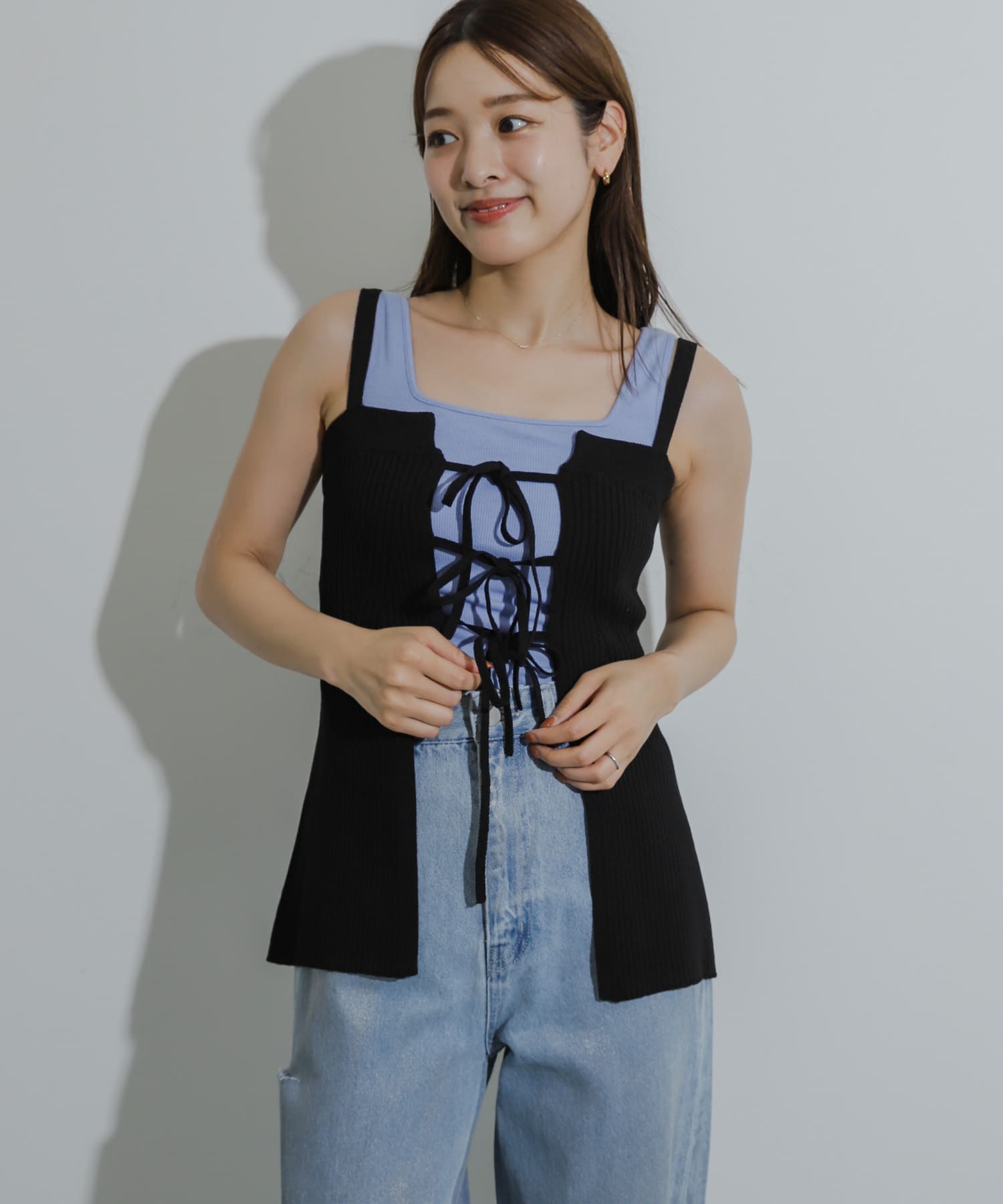 身長：155cm サイズ：one