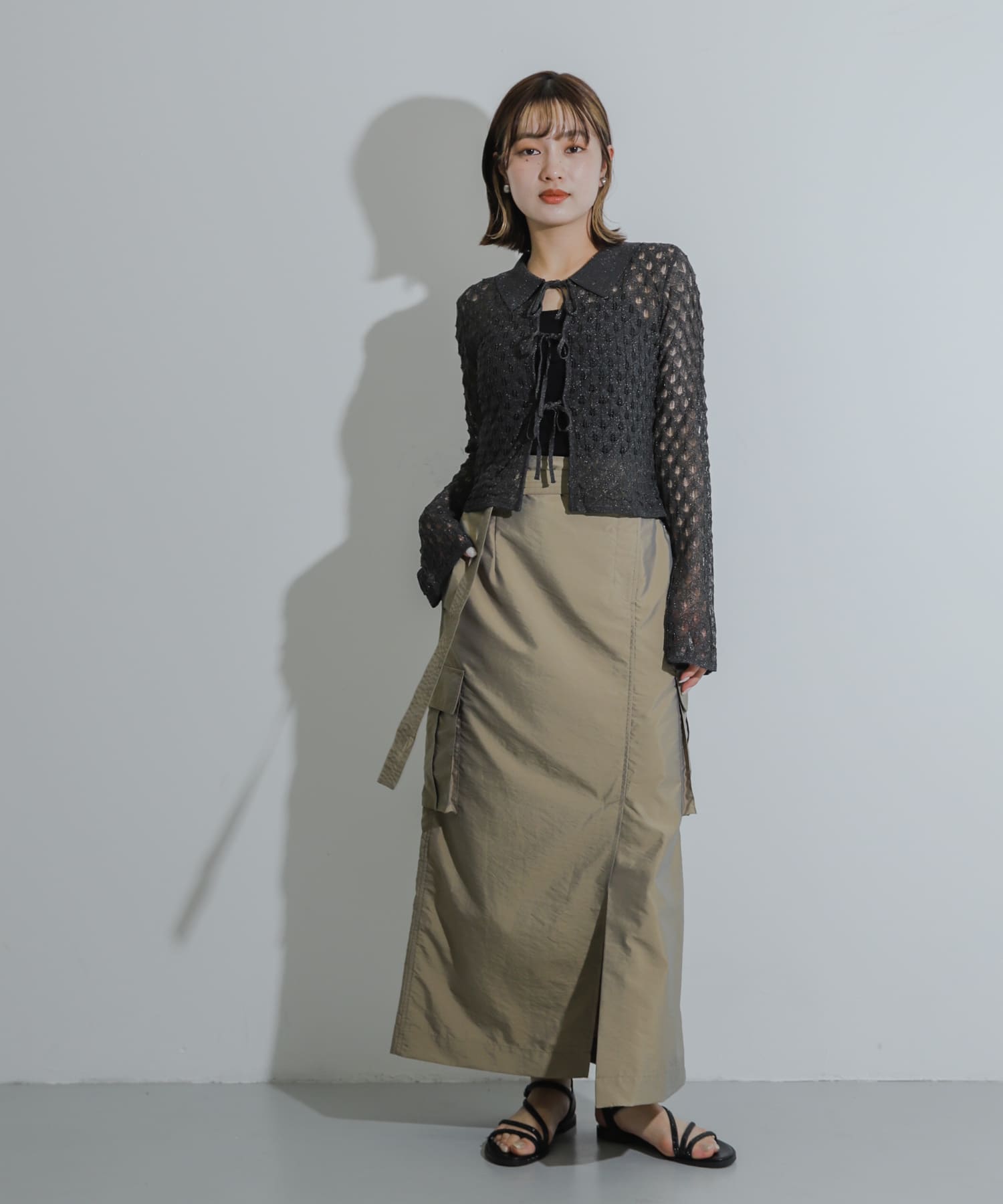 身長：158cm サイズ：one