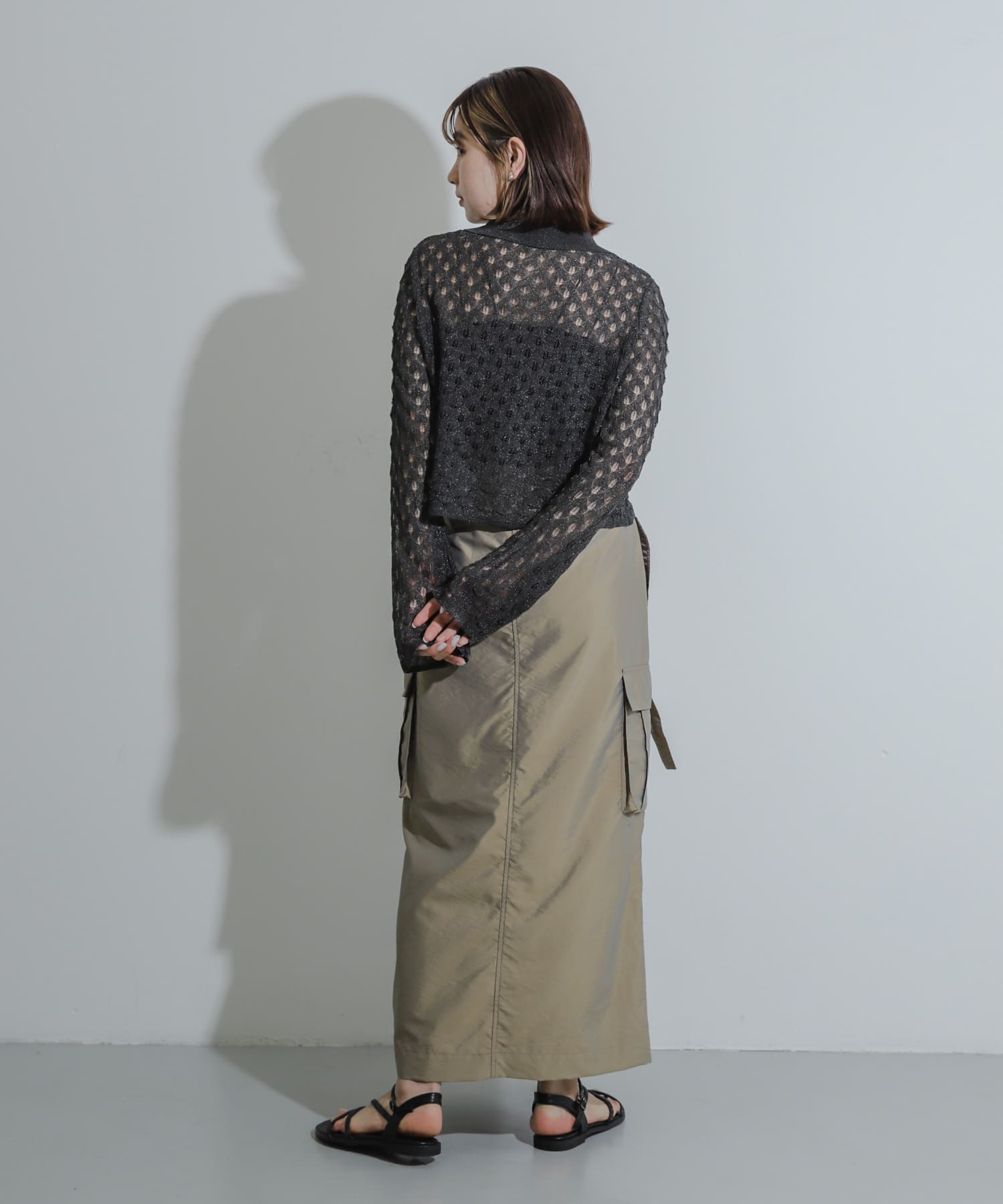 身長：158cm サイズ：one