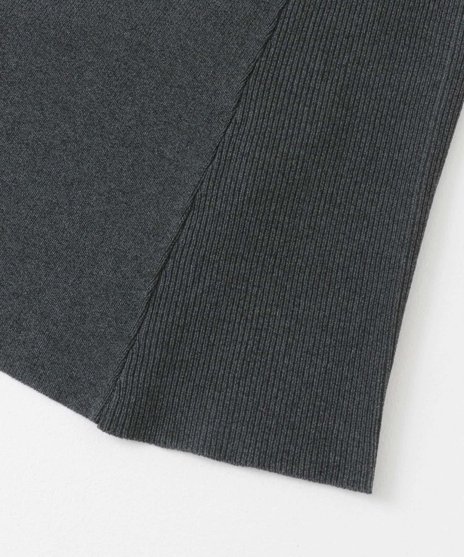 フレンチスリーブフレアチュニックセーター CHARCOAL one