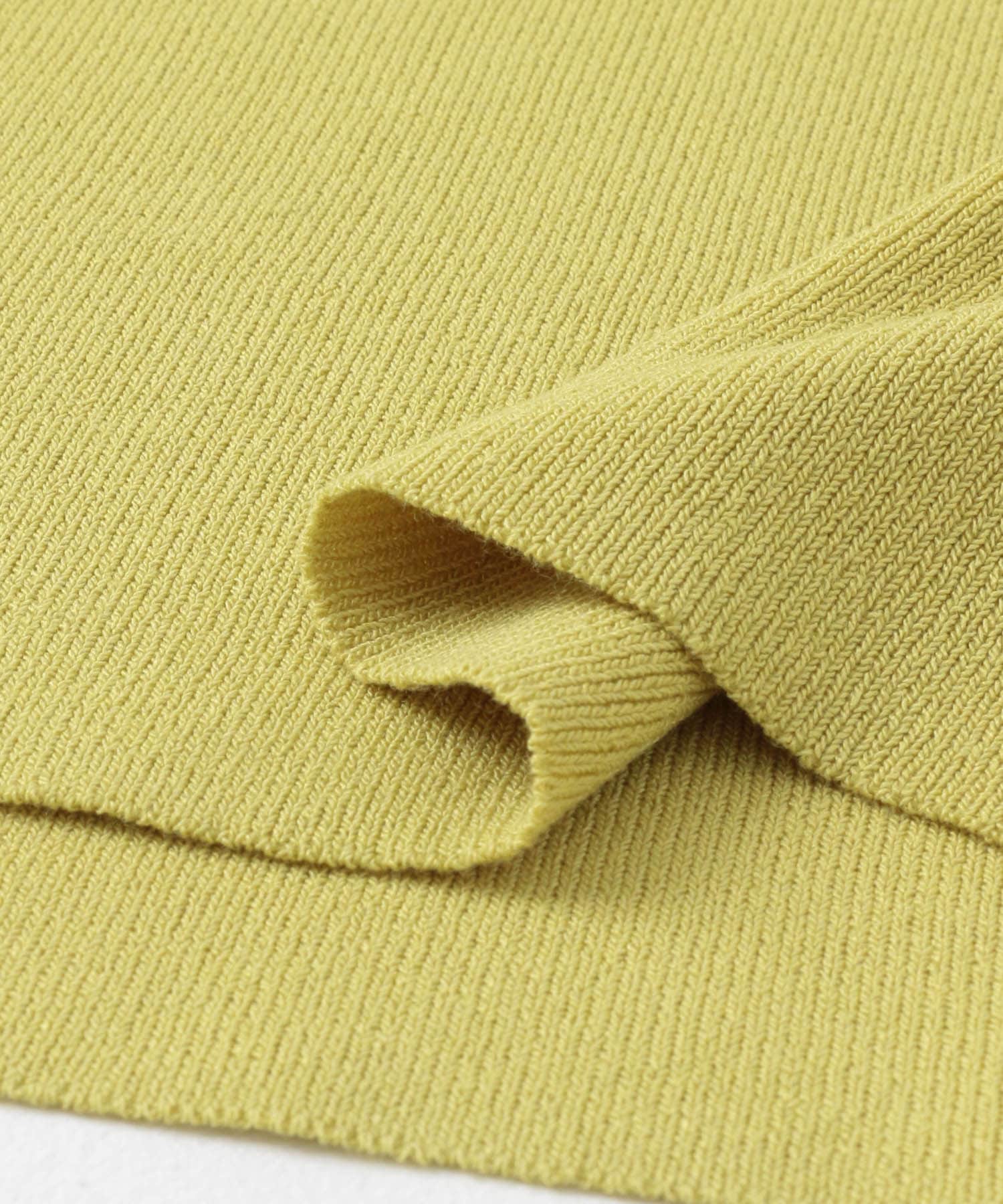 フレンチスリーブフレアチュニックセーター YELLOW one