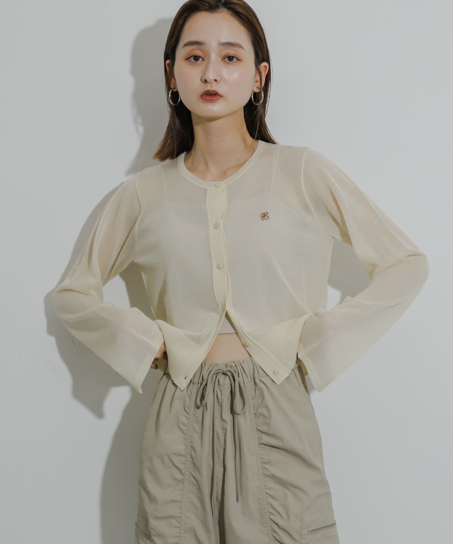 身長：169cm サイズ：one