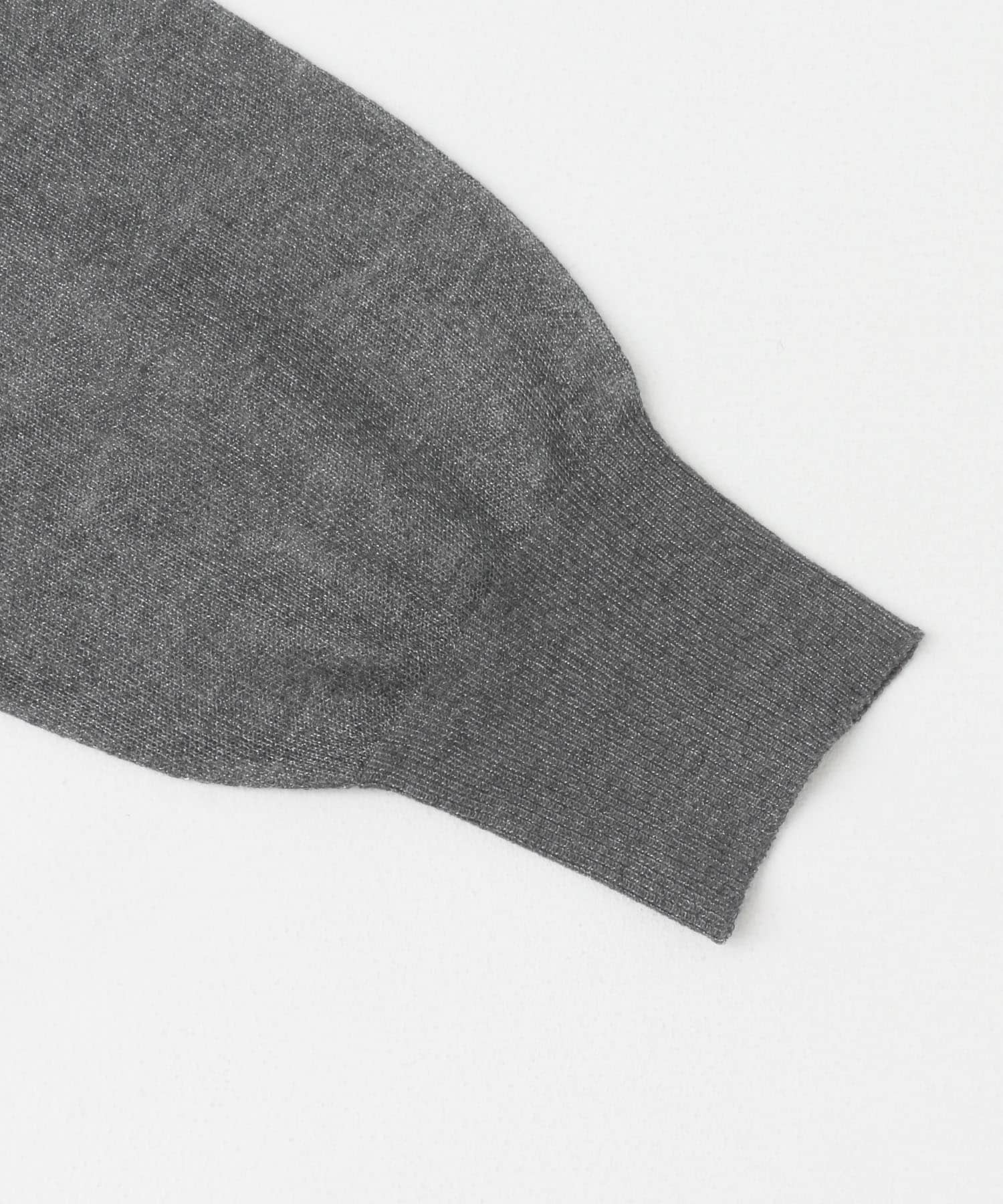 シアーメランジラメカーディガン CHARCOAL one