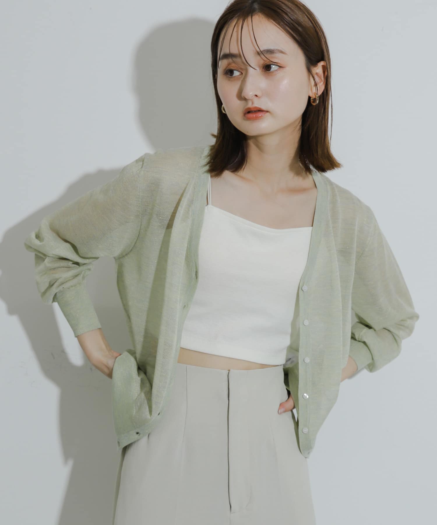 身長：169cm サイズ：one