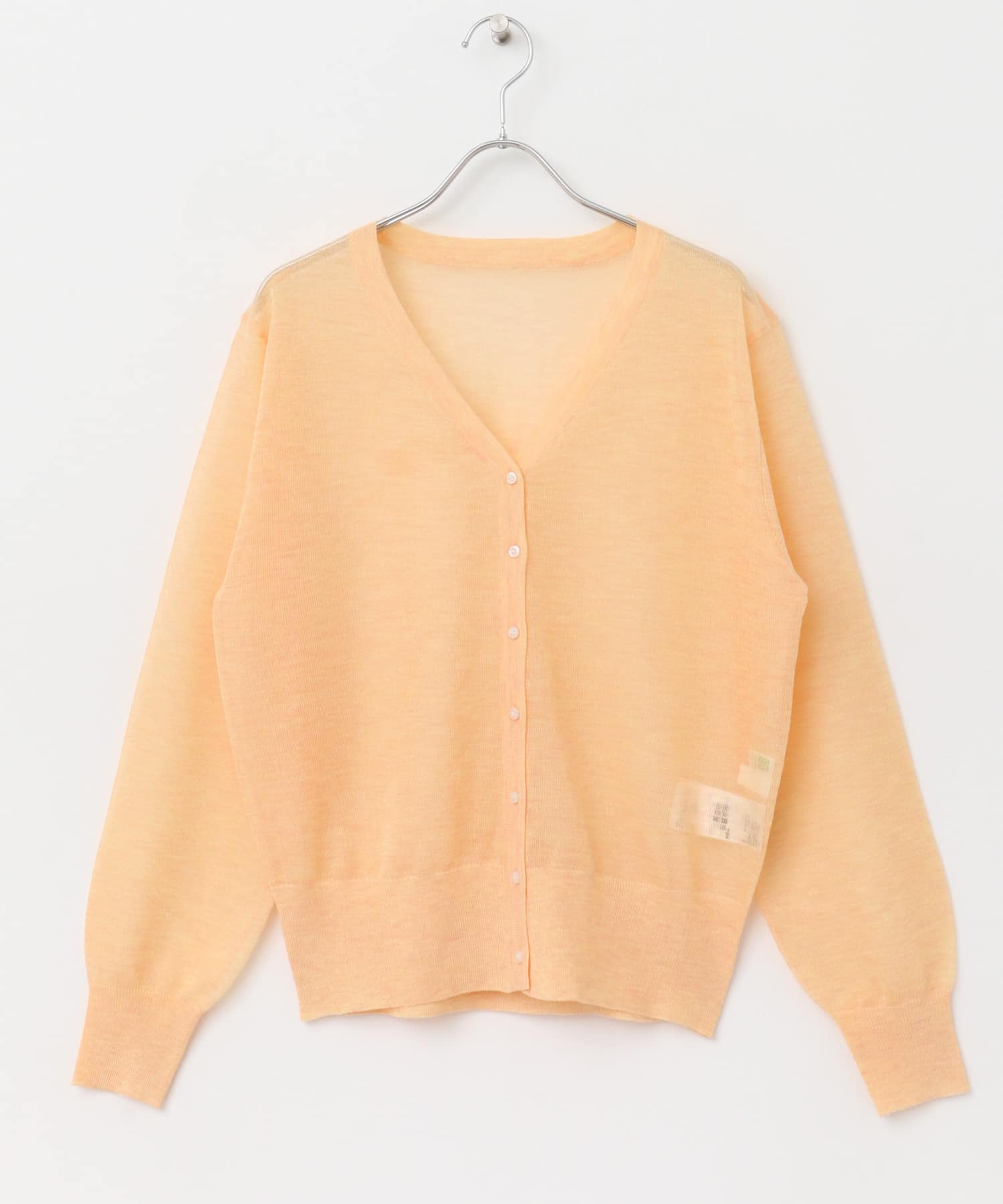 シアーメランジラメカーディガン ORANGE one
