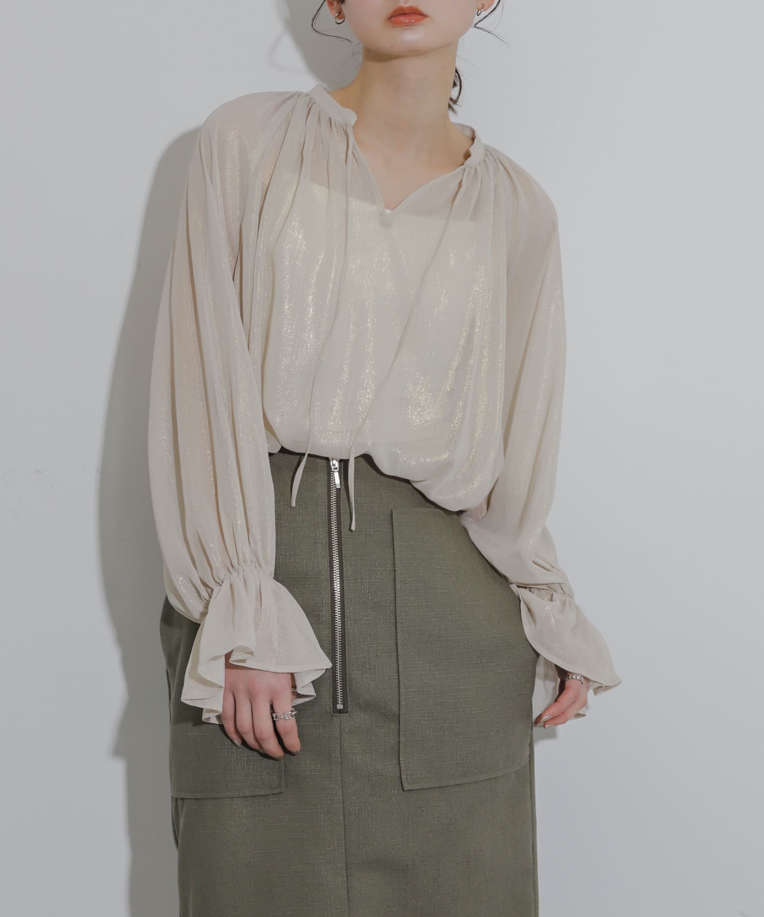 身長：169cm サイズ：one