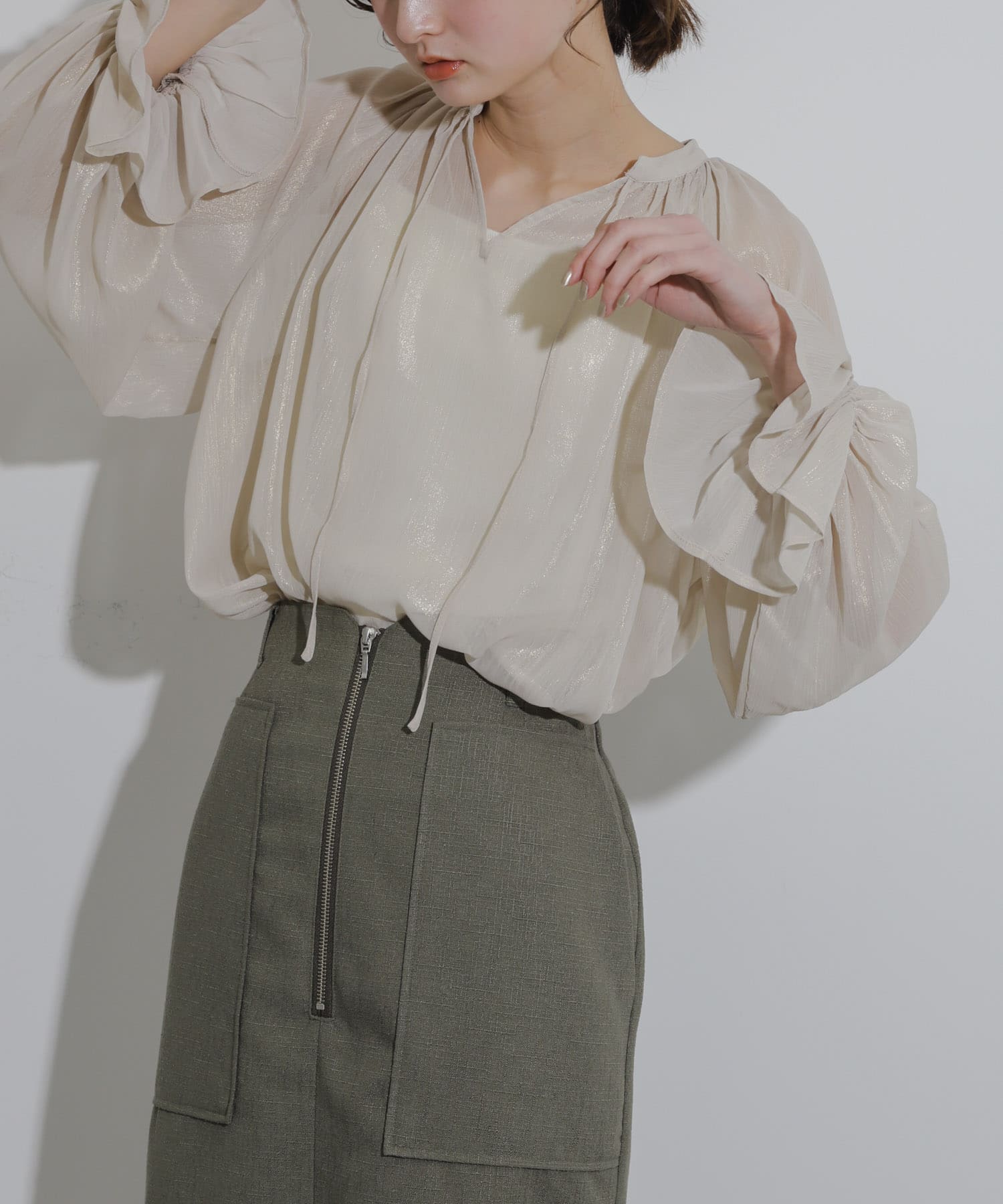 身長：169cm サイズ：one