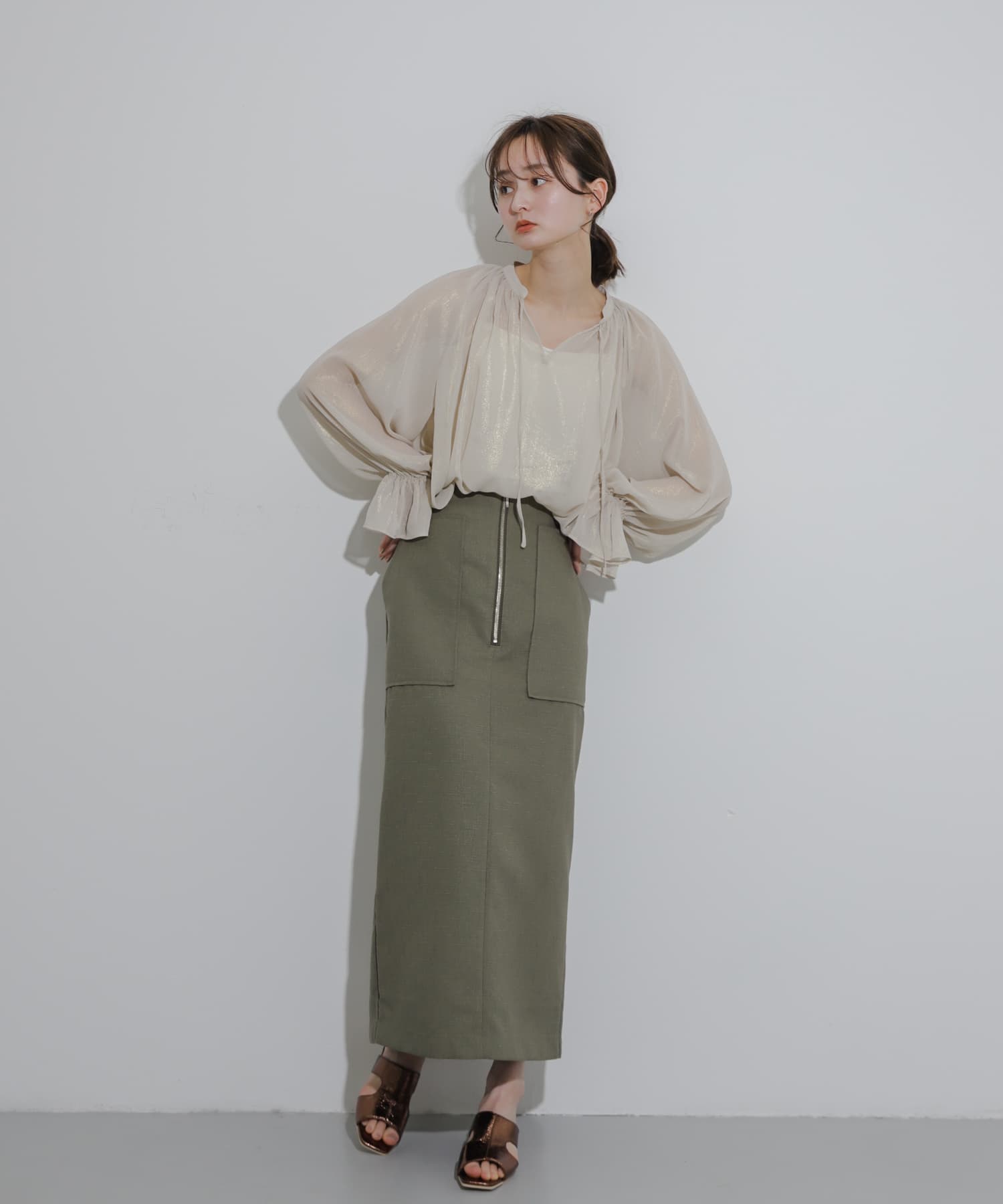 身長：169cm サイズ：one