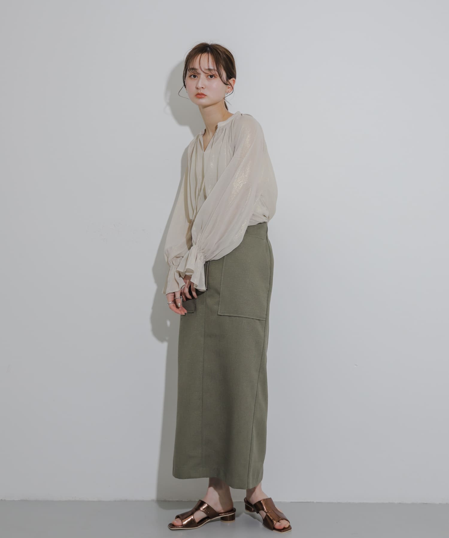 身長：169cm サイズ：one