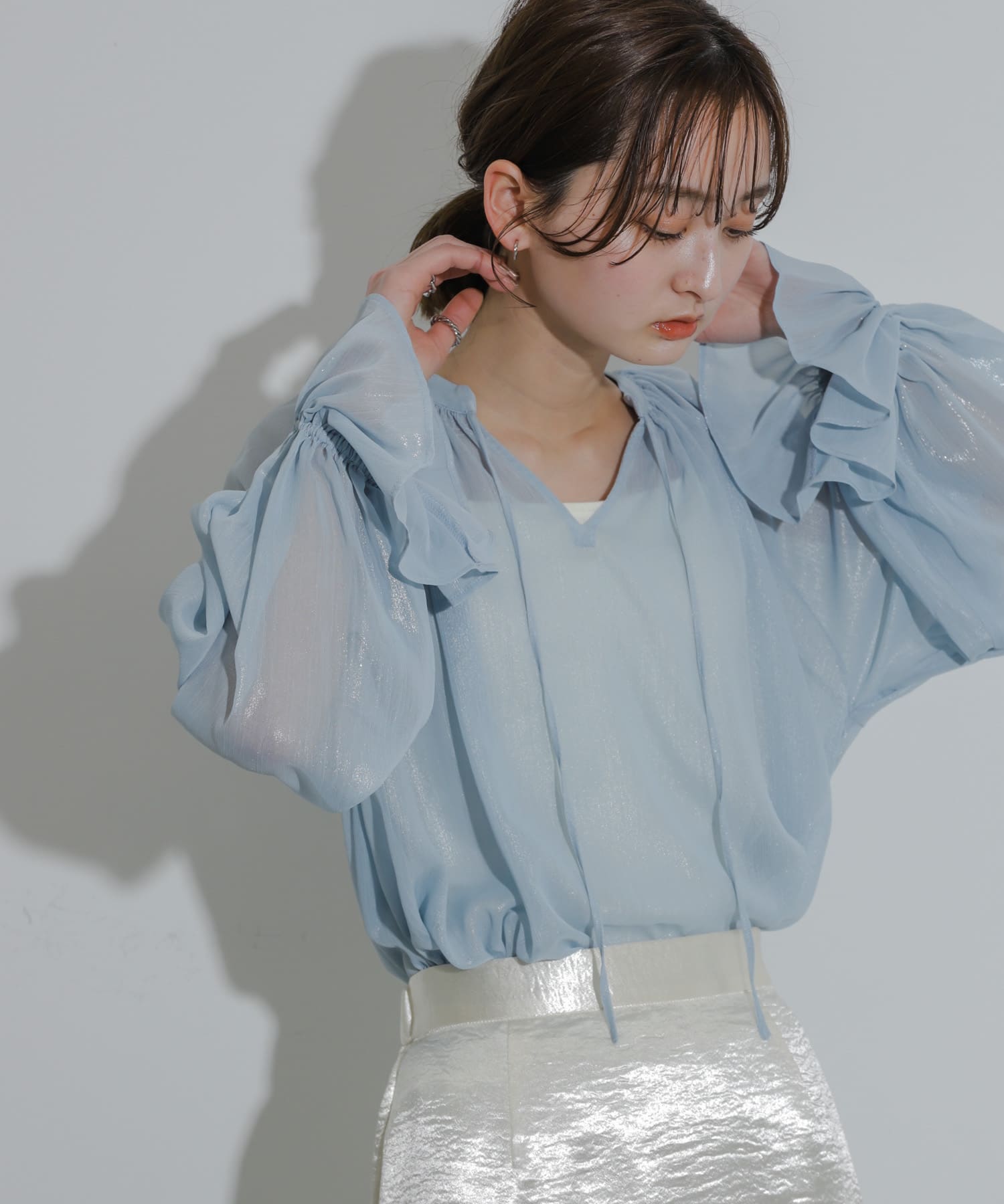 身長：169cm サイズ：one