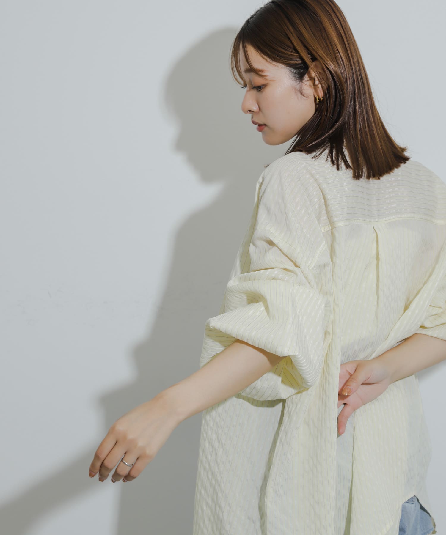 身長：155cm サイズ：one