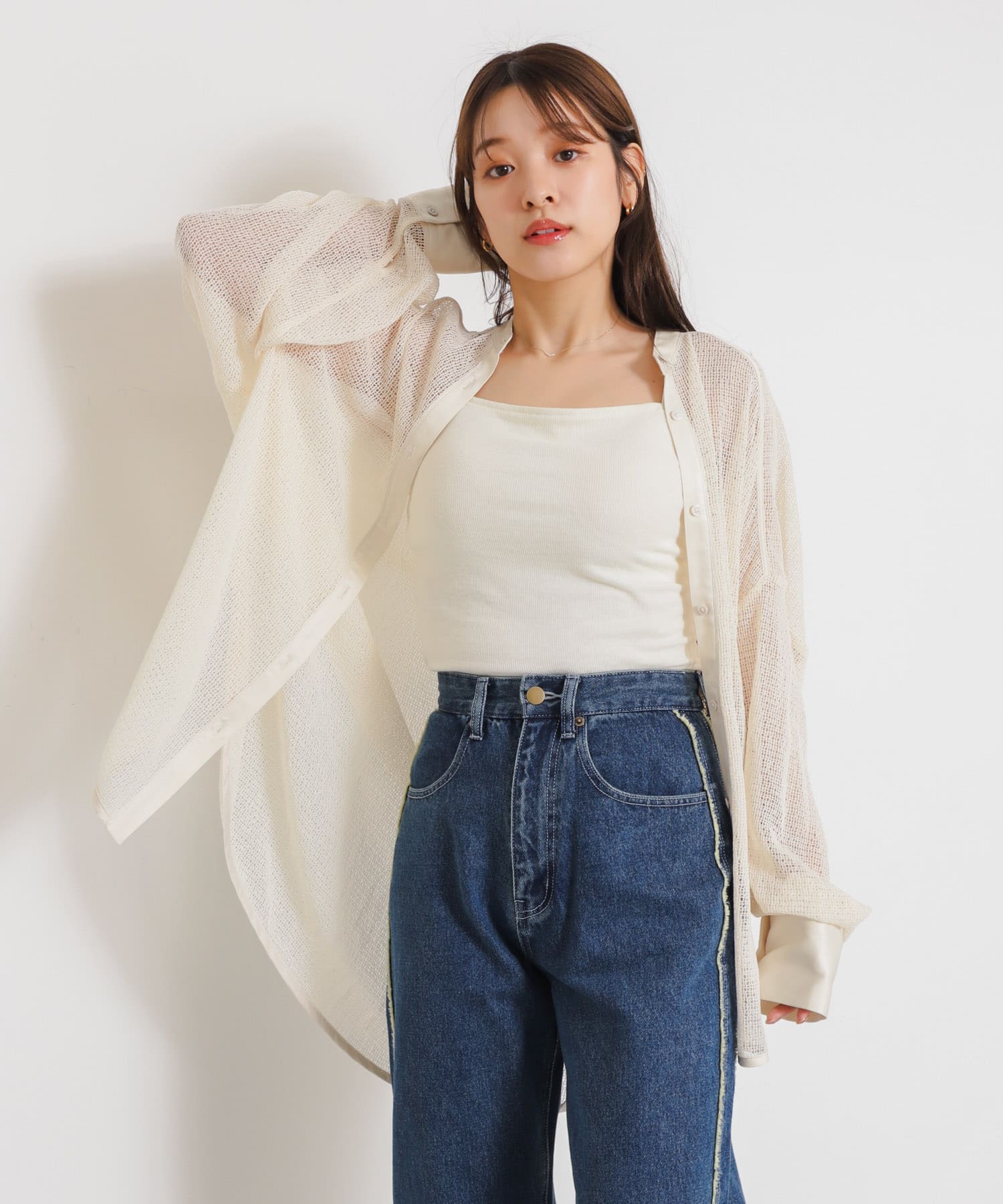 身長：155cm サイズ：one