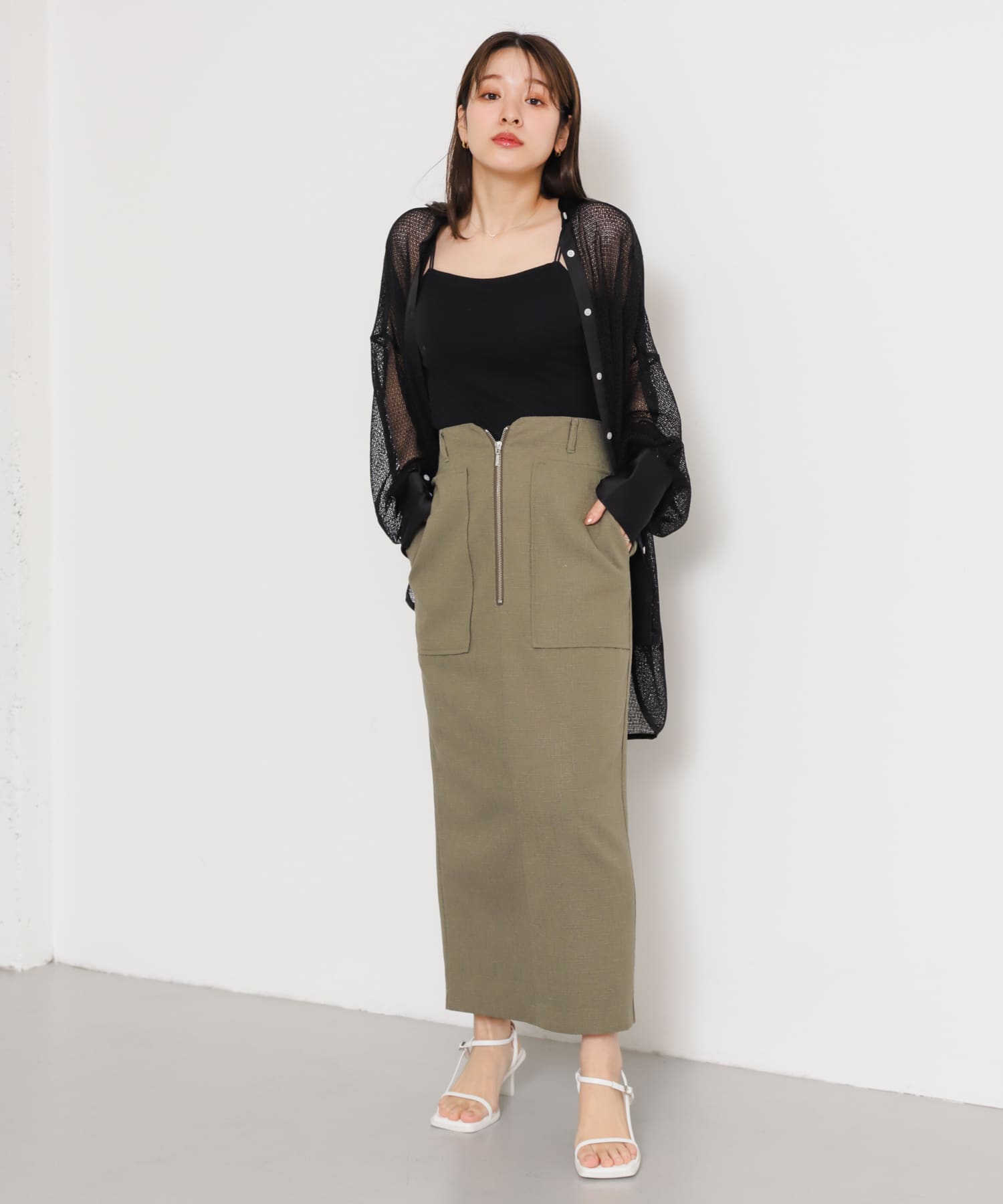 身長：155cm サイズ：one