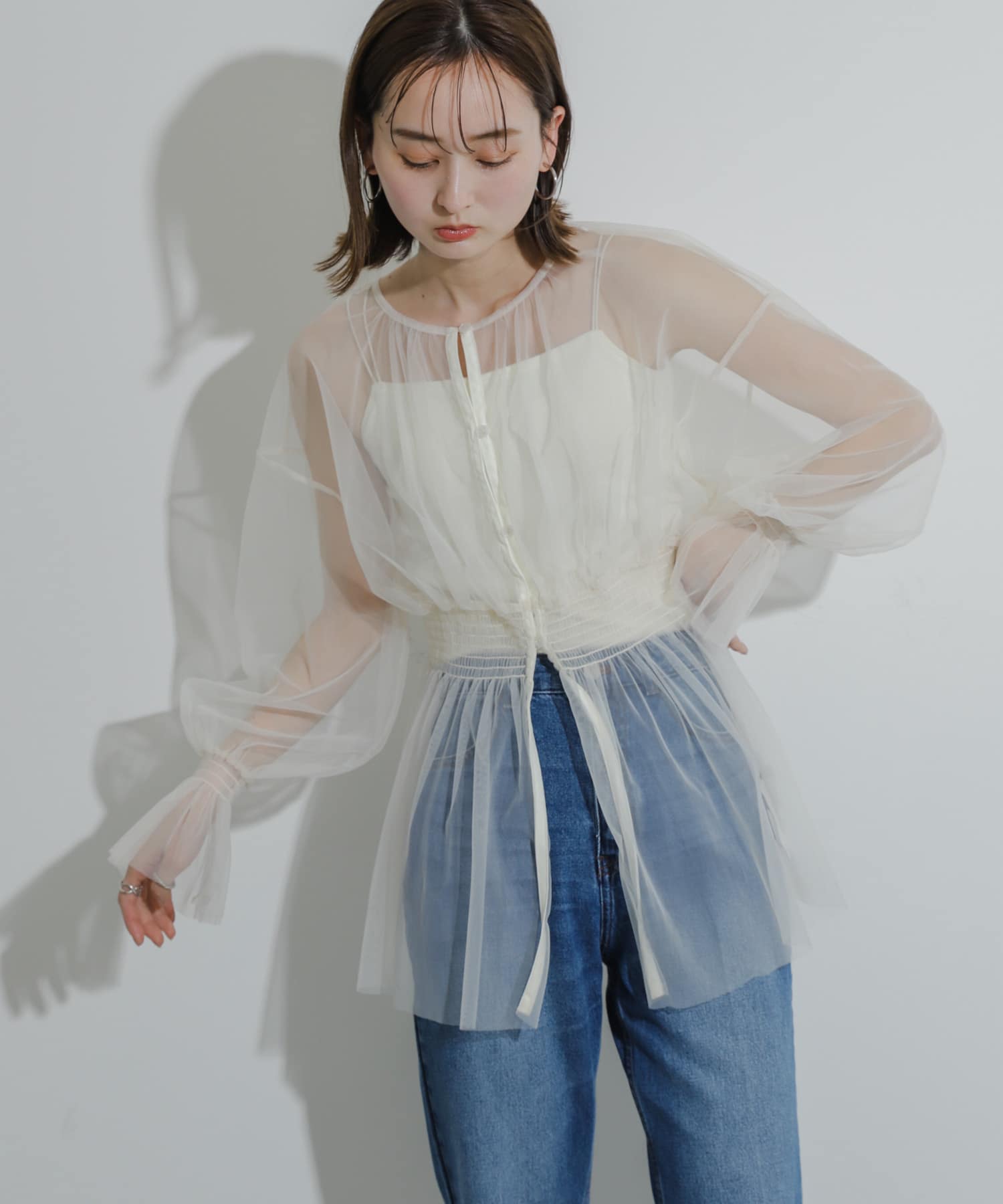 身長：169cm サイズ：one