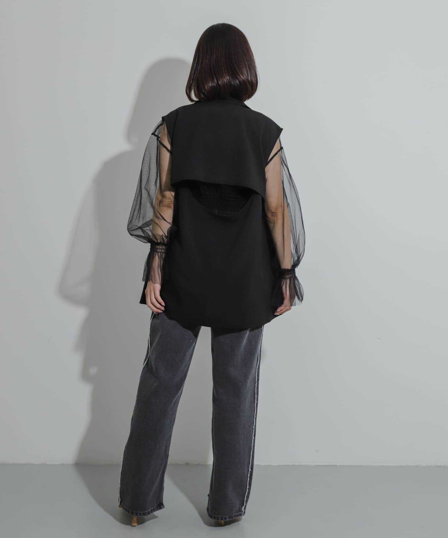 身長：158cm サイズ：one