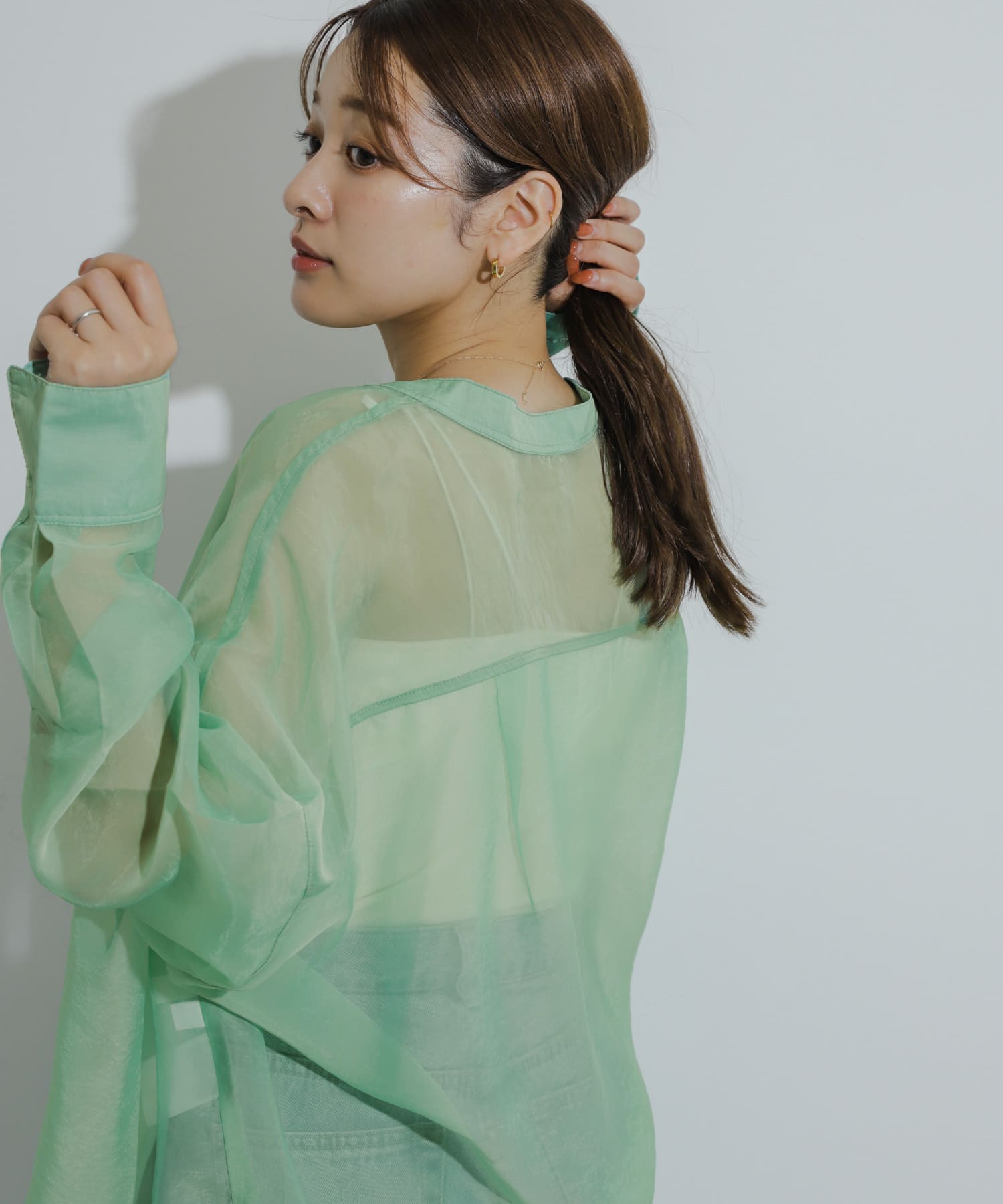 身長：155cm サイズ：one