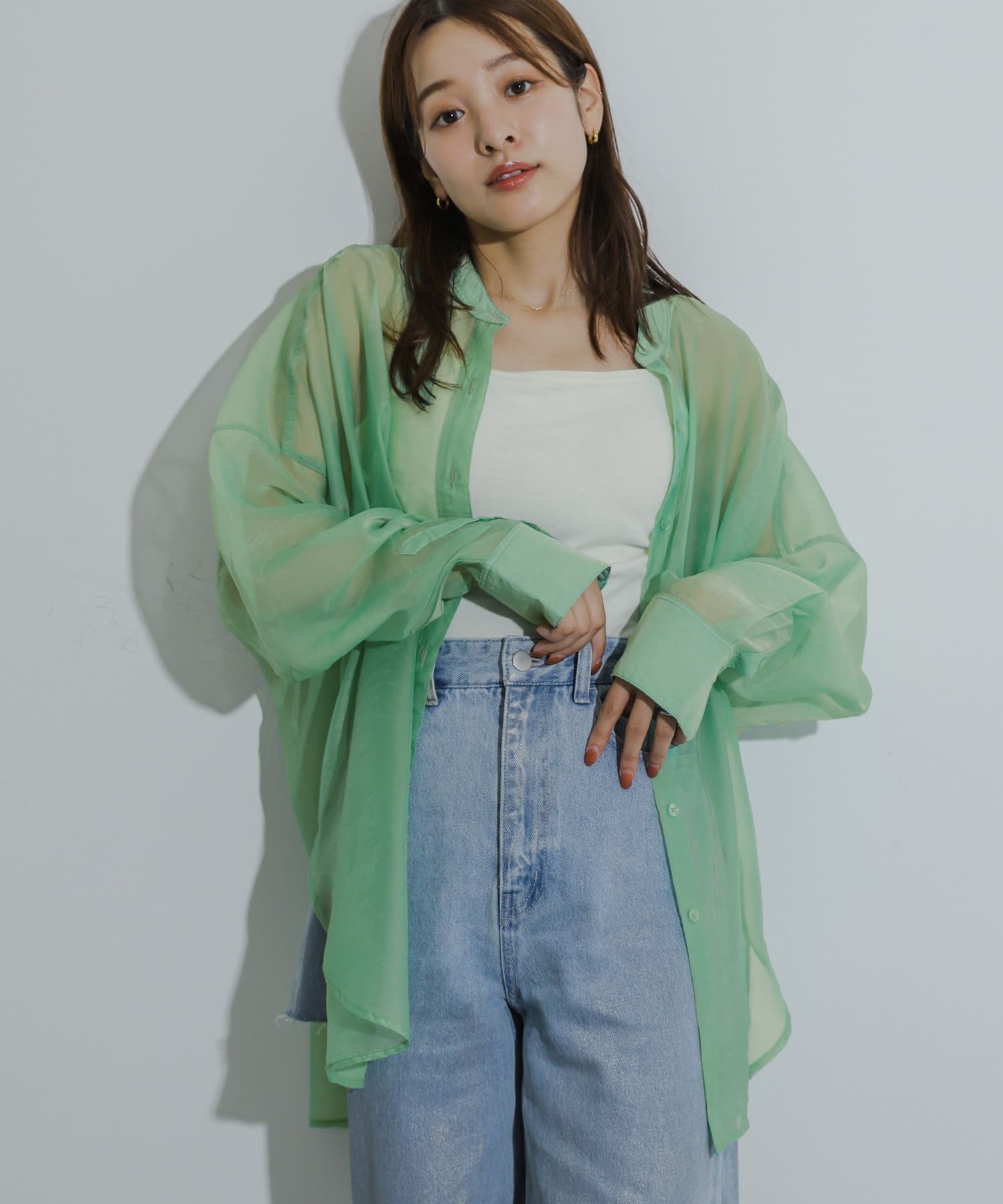 身長：155cm サイズ：one