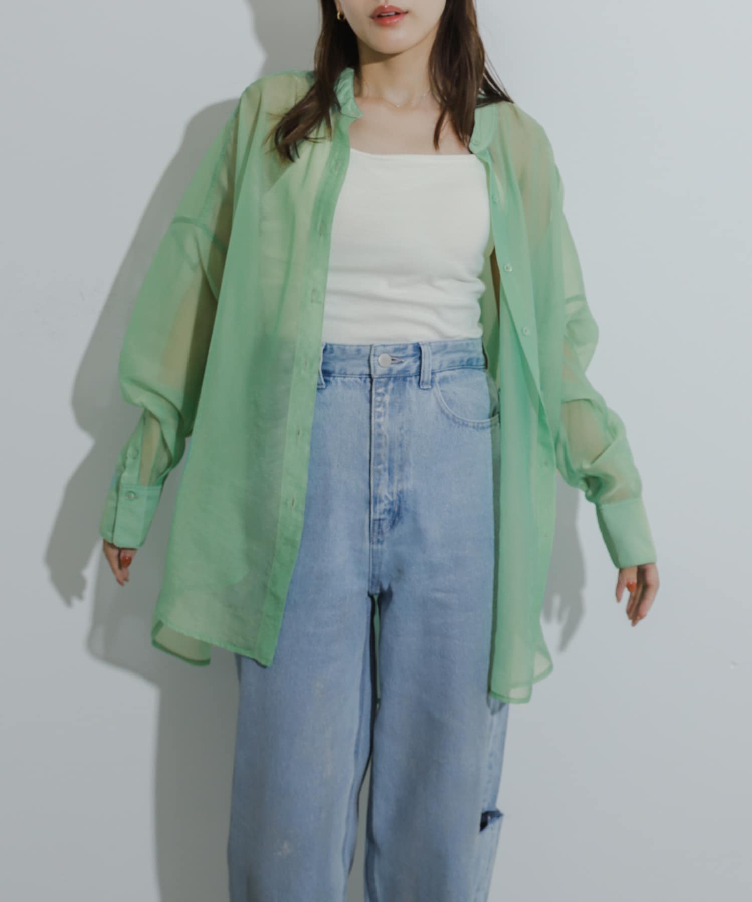 身長：155cm サイズ：one