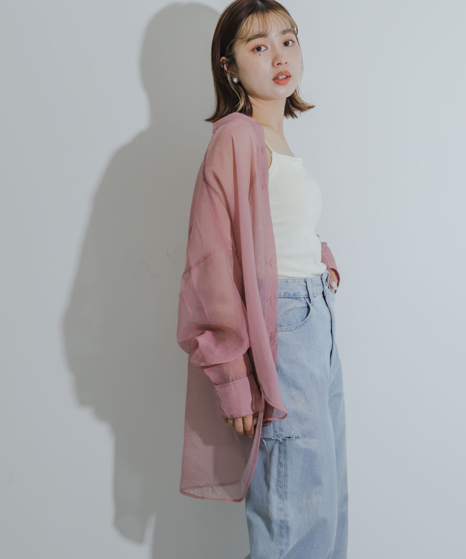 身長：158cm サイズ：one