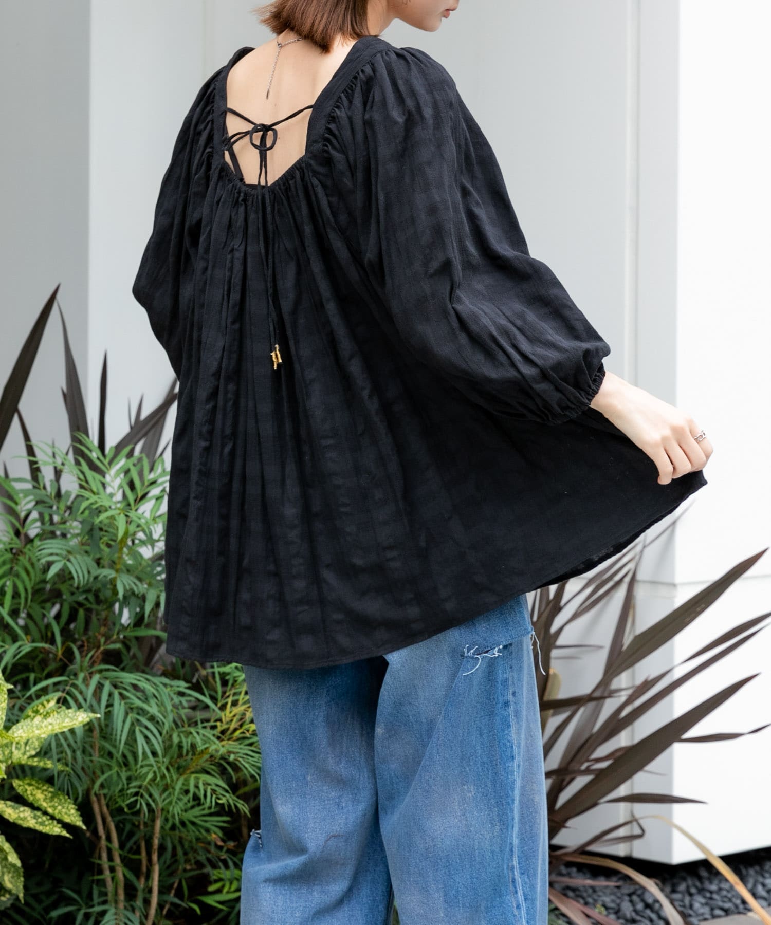 身長：169cm サイズ：one