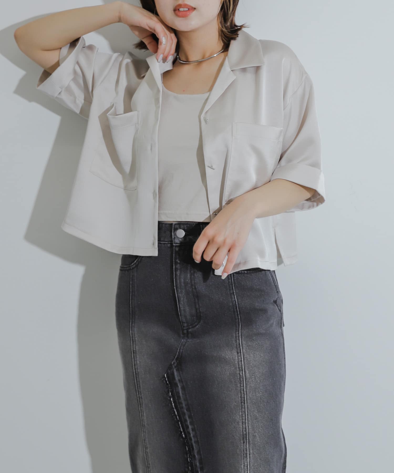 身長：158cm サイズ：one