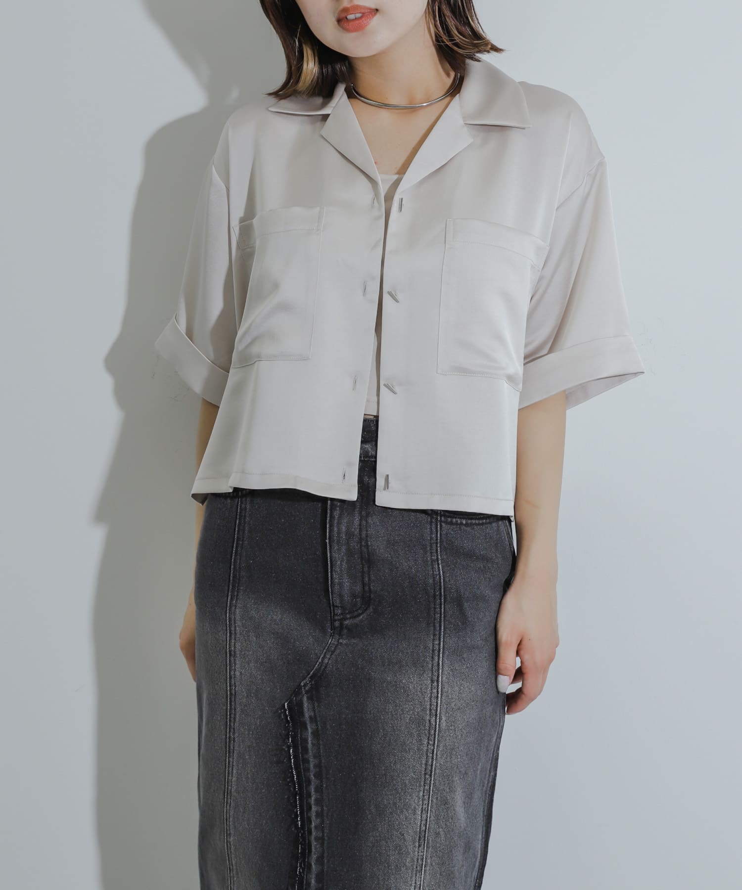 身長：158cm サイズ：one