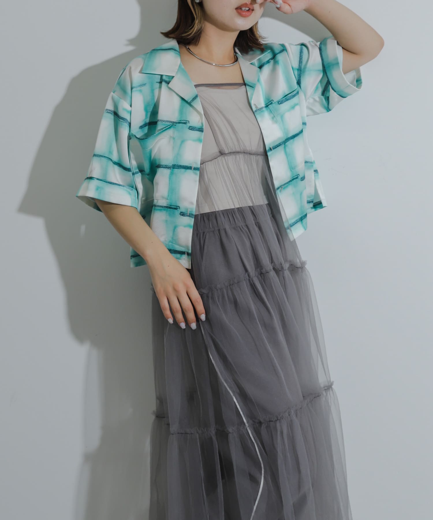 身長：158cm サイズ：one