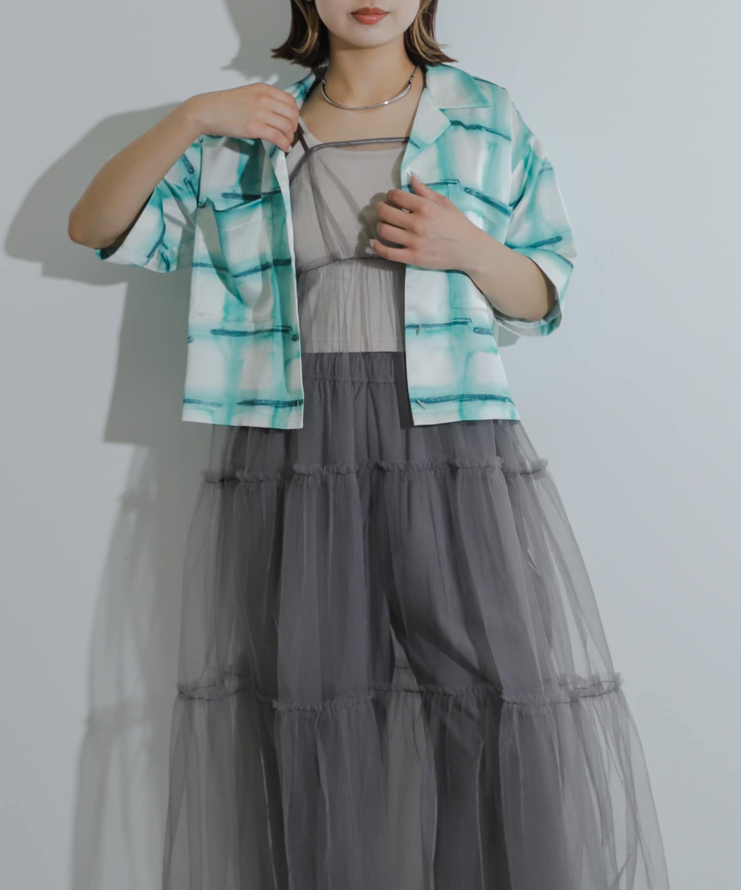 身長：158cm サイズ：one