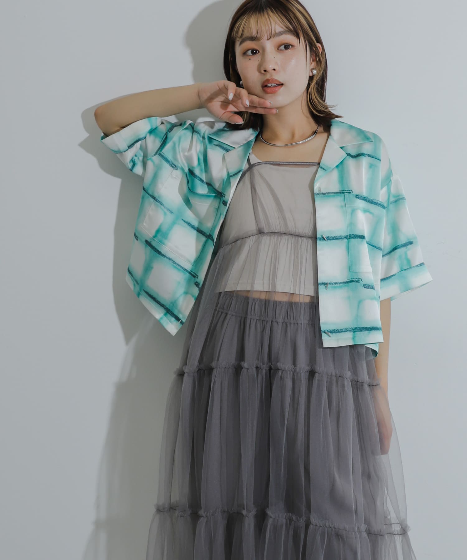 身長：158cm サイズ：one