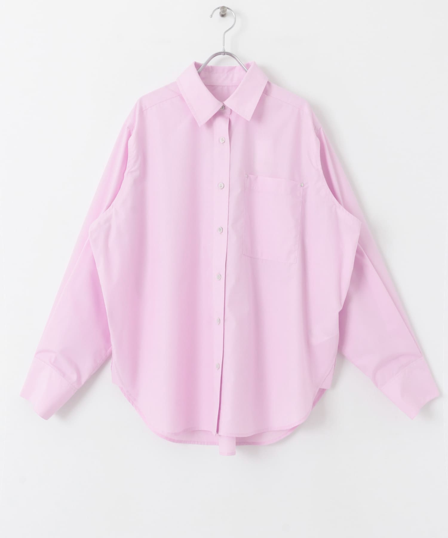 アームスリットオーバーシャツ PINK one