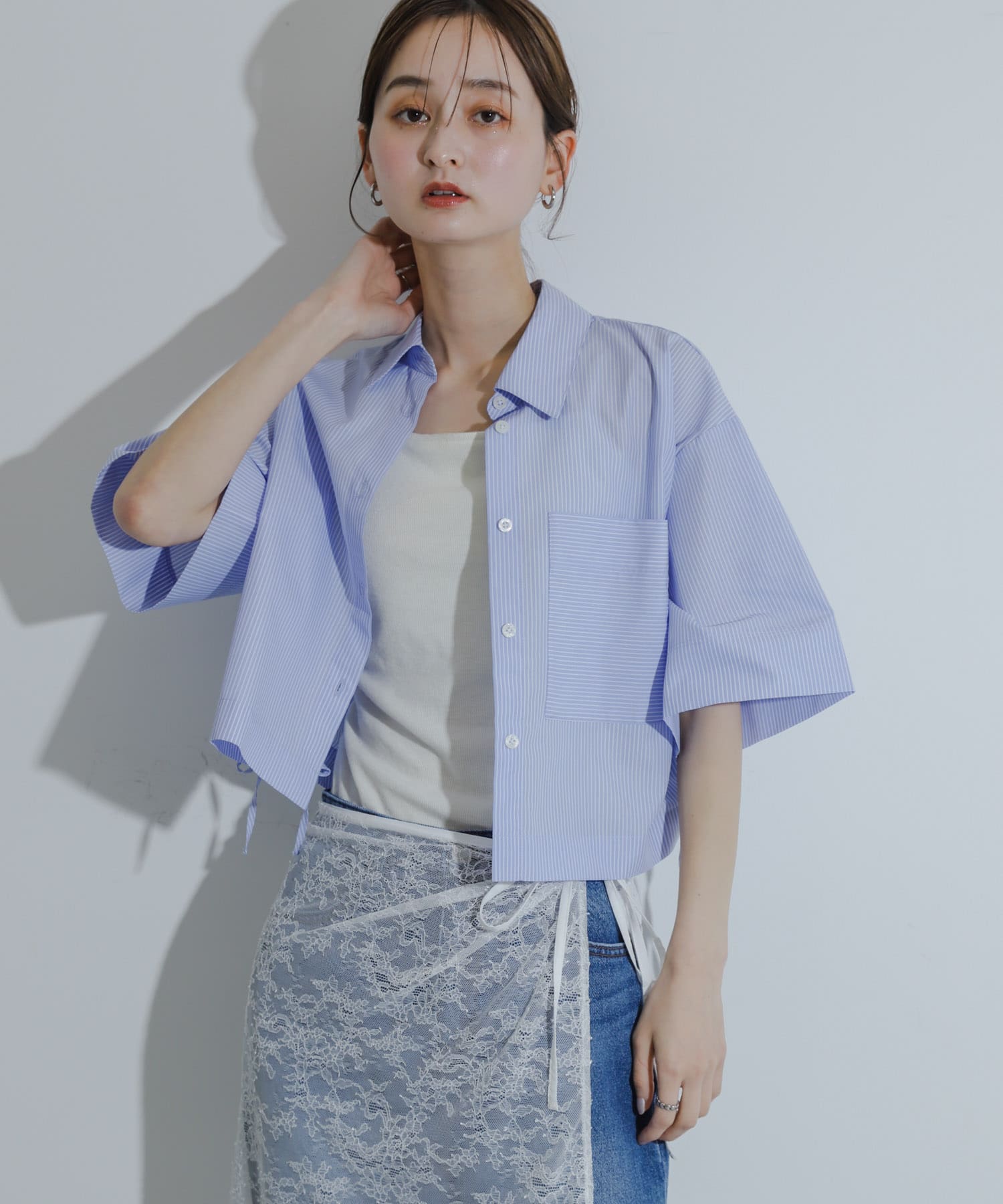 身長：169cm サイズ：one