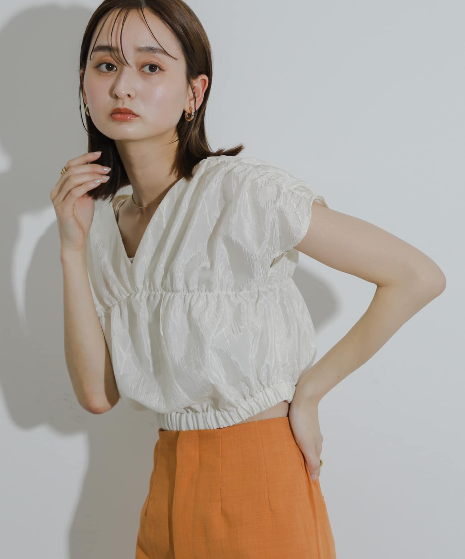 身長：169cm サイズ：one