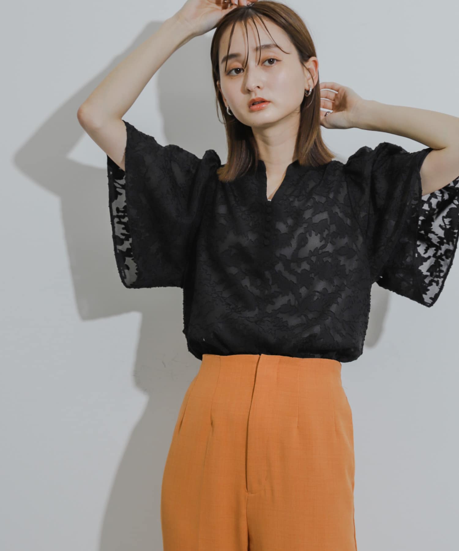 身長：169cm サイズ：one