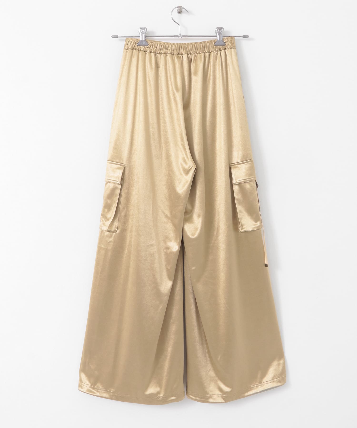 シャイニーカットカーゴパンツ BEIGE one