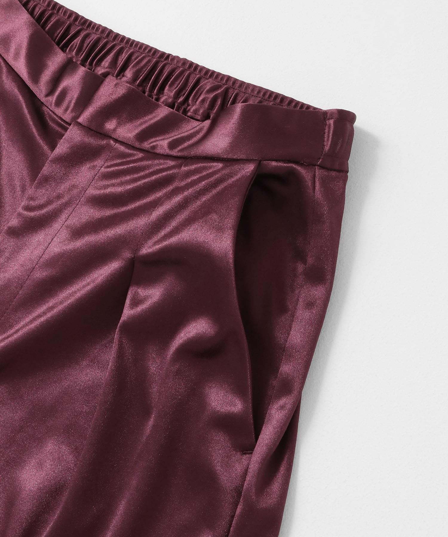 シャイニーカットカーゴパンツ BURGUNDY one