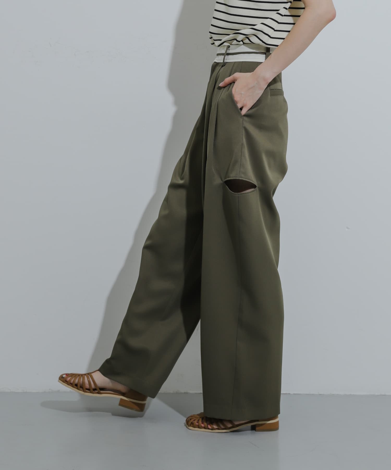 マーベルトスリットパンツ(S KHAKI): ボトム｜URBAN RESEARCH公式 