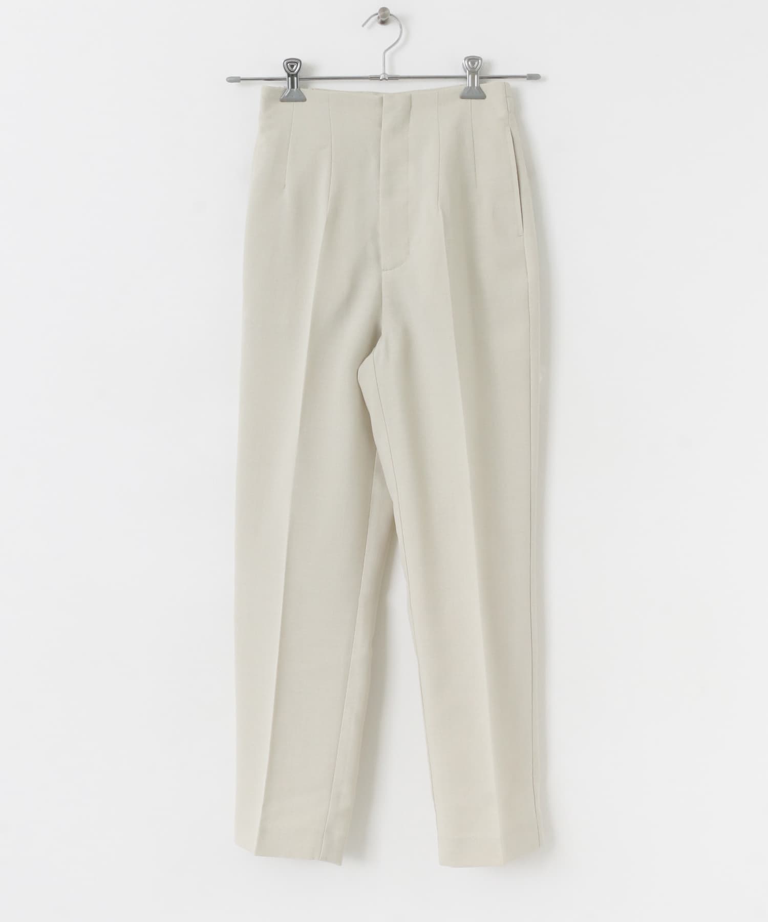 『UR TECH DRYLUXE』リネンライクテーパードパンツ GREIGE S