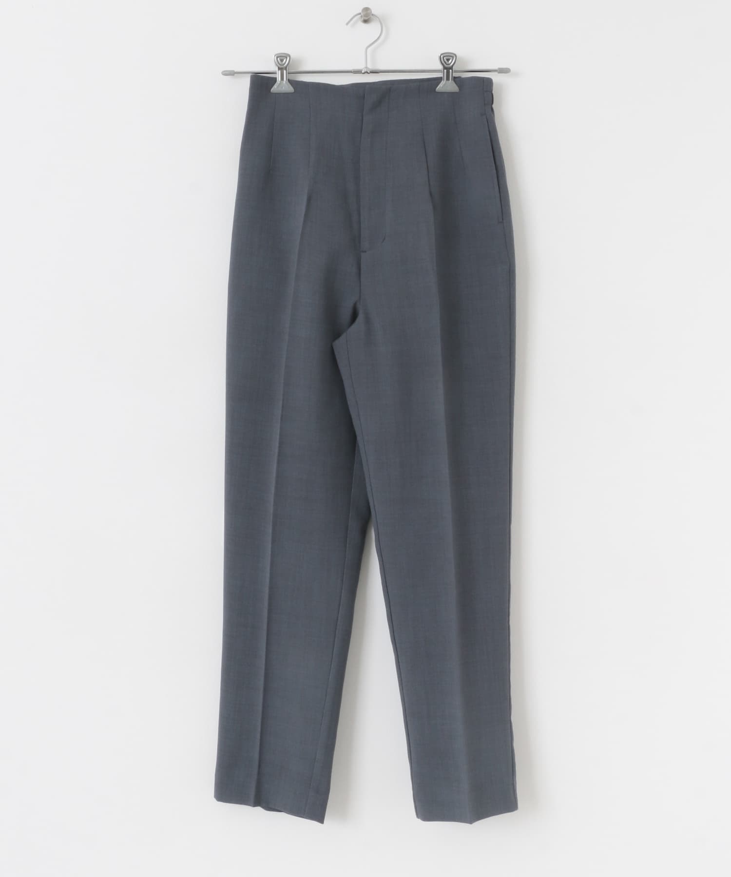 『UR TECH DRYLUXE』リネンライクテーパードパンツ NAVY S