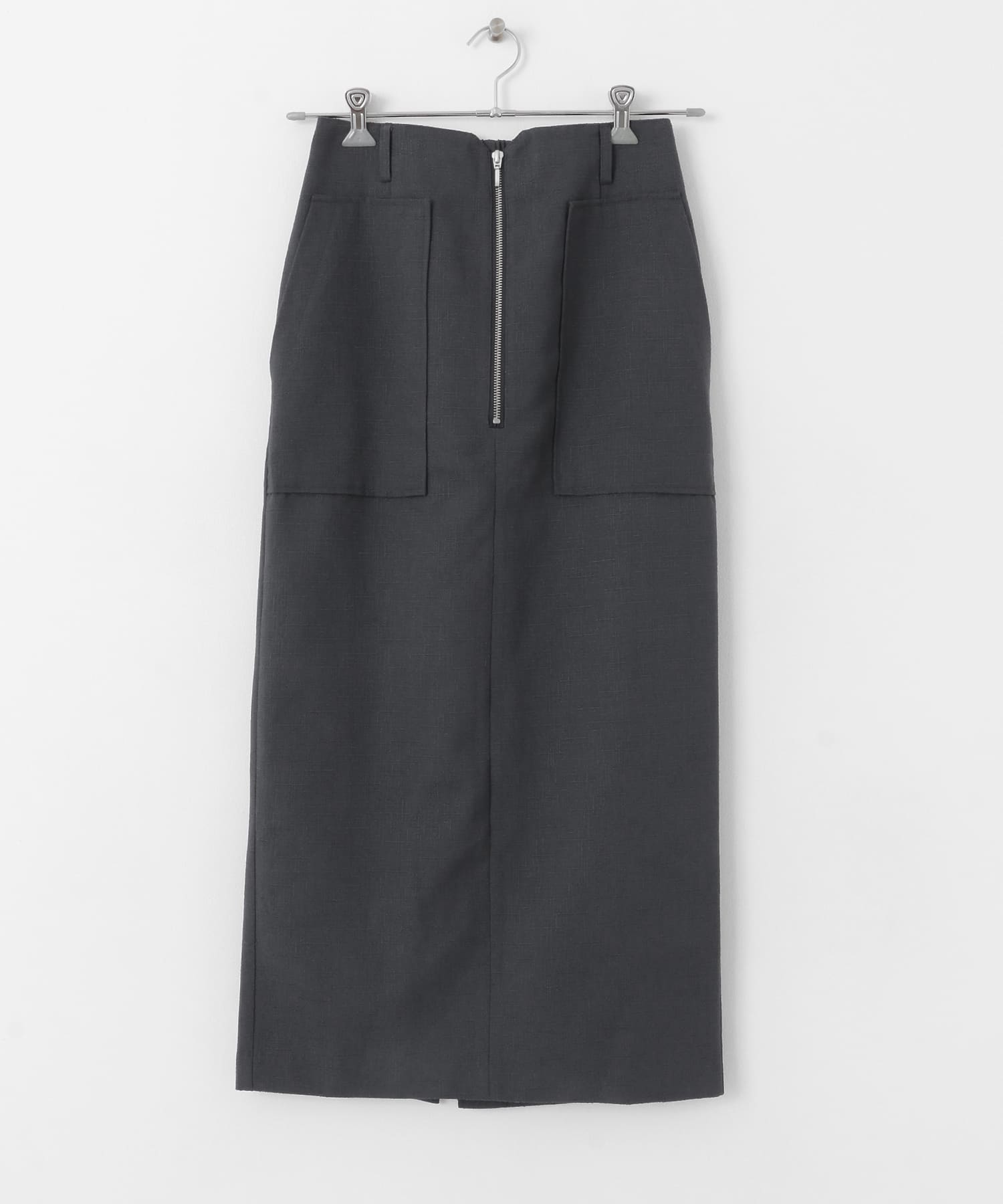 アウトポケットジップスカート CHARCOAL S