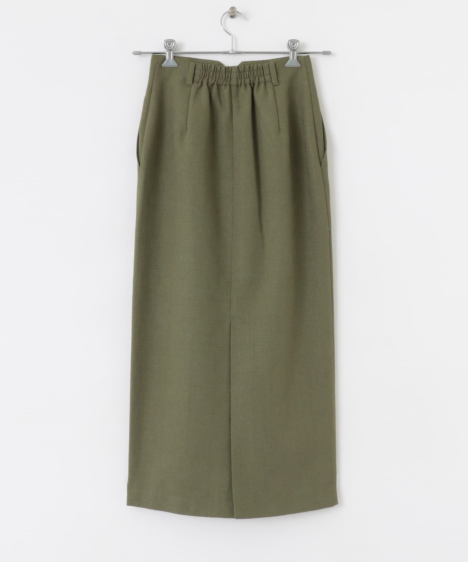 アウトポケットジップスカート KHAKI S