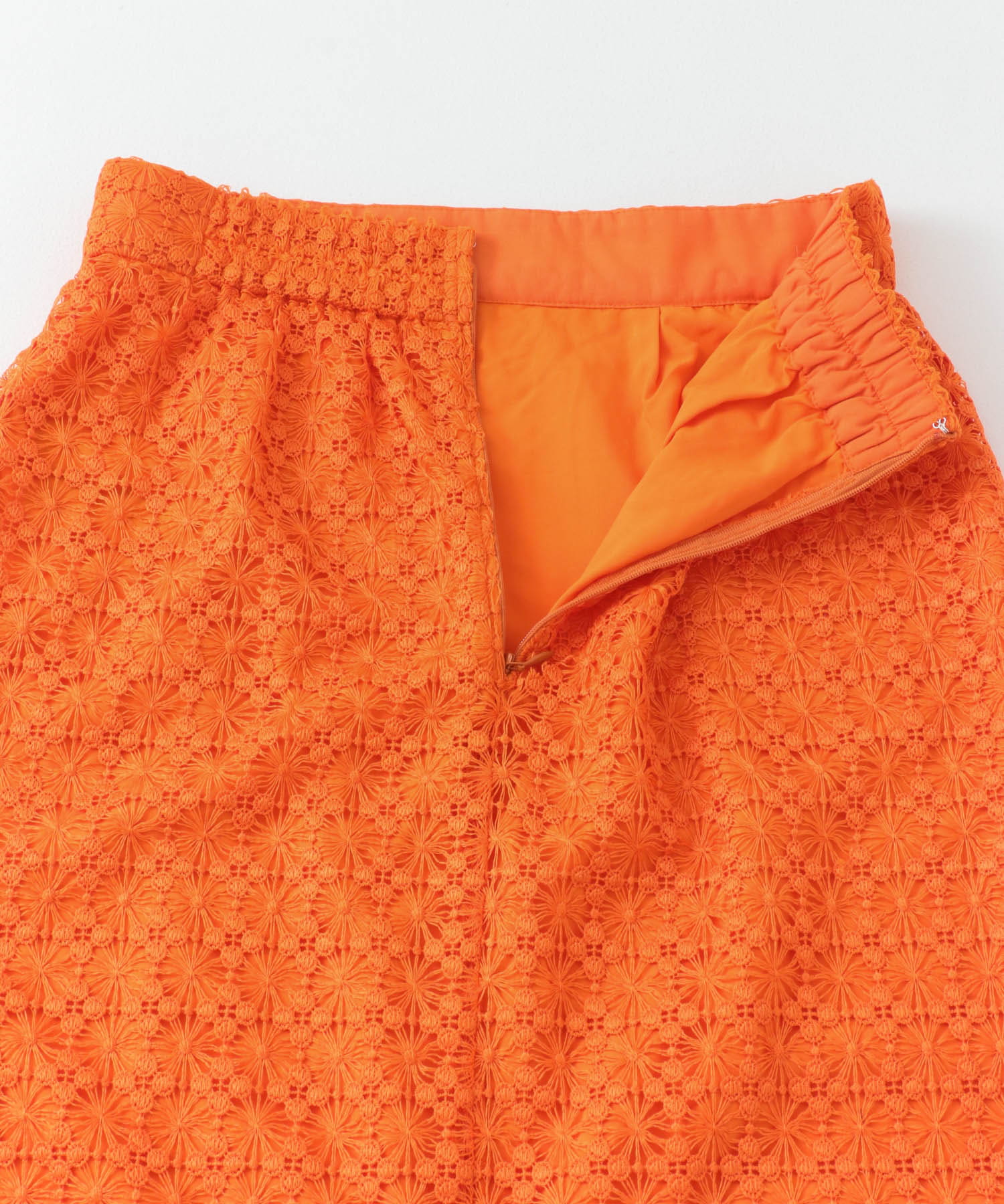 パイピングレーススカート ORANGE S