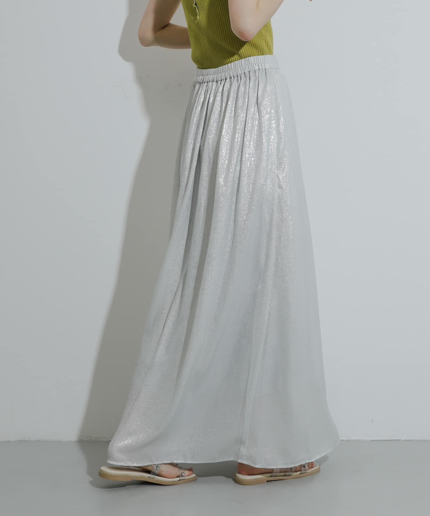 ハクプリントフレアスカート