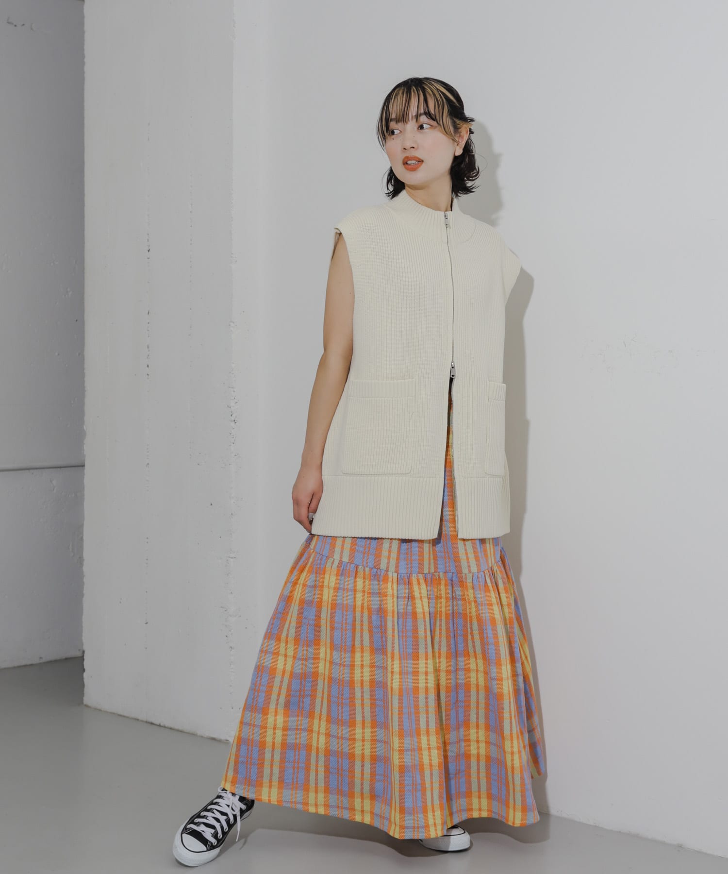 身長：158cm サイズ：one