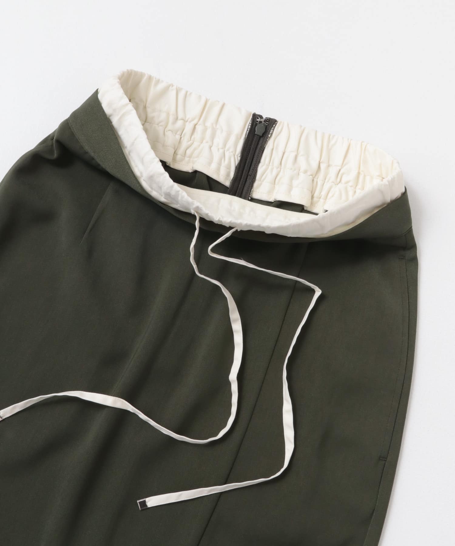 ドロストデザインタイトスカート KHAKI S