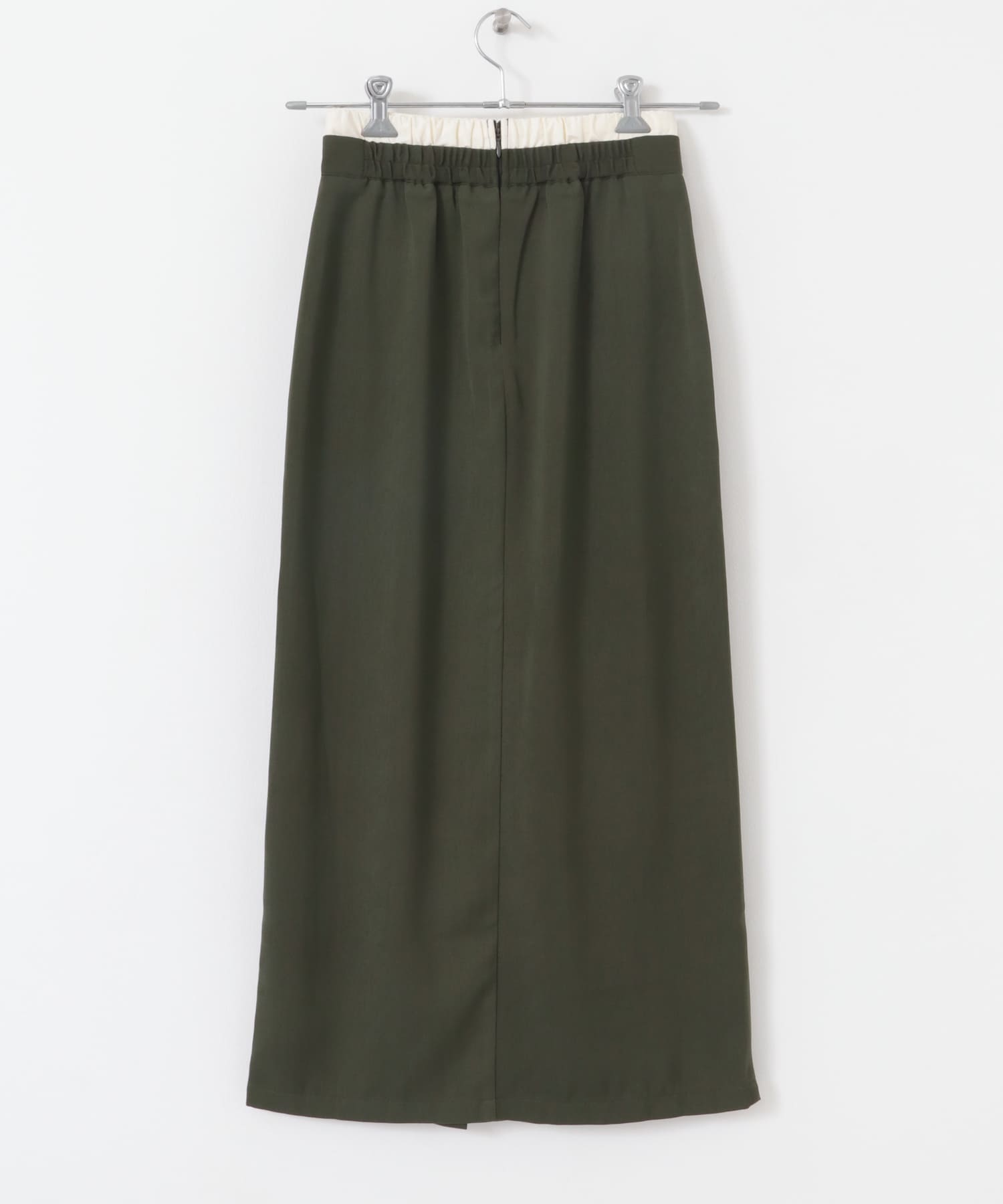 ドロストデザインタイトスカート KHAKI S